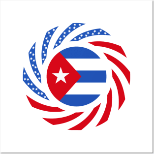 Cuban American Multinational Patriot Flag Posters and Art